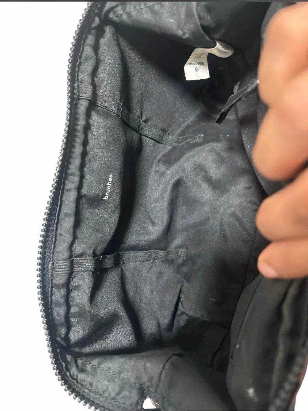 lululemon athletica Black Compact Zipper Pouch
